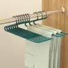 Colgador de ropa con recubrimiento de plástico antideslizante para pantalones de ganso perchero para corbatas audaz en forma de Z almacenamiento doméstico dormitorio secado multifuncional venta al por mayor