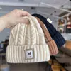 Touca de Bebê Outono e Inverno Aconchegante e Quente de Tricô para Meninos e Meninas, Touca de Inverno Versátil à Prova de Vento