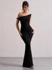 Estilo Europeo y Americano Otoño Transfronterizo Comercio Exterior Ropa de Mujer Sexy de un Solo Hombro Ajustado Bodycon Vestido de Color Sólido Venta al por Mayor