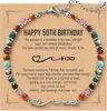 Pulsera Nueva de Piedra Natural con Cuentas Corazón Ola Símbolo de Polaris Infinito Pulsera de Turquesa Africana Facetada