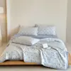 2026 Novo Modelo Jacquard Tridimensional Lavado 100% Algodão Quilt de Verão de Soja Conjunto de Quatro Peças Quilt de Ar Condicionado 100% Algodão Quilt Fino Peça Única Atacado