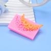 Buquê curvo forma de flor molde de silicone decoração de cozimento fondant decoração ferramenta de bolo de chocolate molde ovo