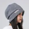 Chapéus para Homens e Mulheres 2025 Inverno Aconchegante Quente Proteção para o Pescoço Chapéu de Pelúcia Forrado com Lã à Prova de Frio Ciclismo à Prova de Vento Chapéu Pulôver