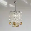 Lustre de vidro para cubos de açúcar vintage Murano para restaurante francês, escritório de designer francês de alta qualidade, hall de entrada e iluminação de quarto