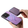 Adequado para Xiaomi 15/14t Magnético Simples Destacável Estilo Porta-Cartão Capa Traseira para Celular Xiaomi Poco C71/X7Pro