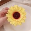 Flor Artificial Girasol Hecho a Mano Pasador para el Cabello Clip para Flequillo Vacaciones en la Costa Clip Lateral Estilo Mori Accesorios para el Cabello para Fotos en la Playa