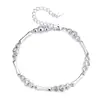 Exquisita y de Alta Gama Pulsera de Hueso para Mujer, Diseño de Nicho Estilo Ins Personalizado, Joyería de Mano Versátil Incrustada con Circonita al por Mayor