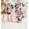Procesamiento y Personalización Estilo Ins Bufanda de Seda de Longitud Media con Protección Solar para Mujer Bufanda Nueva Estampada de Espiga para Primavera y Verano Toalla de Playa