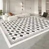 Alfombra de Sala de Estar de Gama Alta Estilo Wabi-Sabi Sencillo, Tapete para Mesa de Café de Vestidor, Manta para Sofá, Estudio Sencillo, Alfombra de Lujo Ligero y Resistente a Manchas