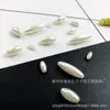 Fábrica de origen ABS agujero recto cuentas de arroz plástico perla sintética cuentas de burbuja DIY tocado de cuentas cosido a mano borla cuentas sueltas accesorios