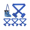 Correa de esquí en stock transfronteriza, correa doble portátil para snowboard, correa fija para tabla de snowboard, correa para trineo, correa ajustable para trineo