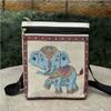 Directo de Fábrica Nuevo Bolso Cruzado Bordado en Oro Estilo Étnico de Yunnan Bolso de Viaje Grande Como Bolsa de Tela Bolsa Bordada Dos Capas