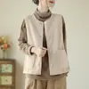 Foto real de chaleco de traje de lana para mujer, nueva moda de otoño 2026, nuevo abrigo exterior de lana, chaleco de corte holgado