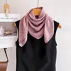 Nuevo modelo transfronterizo: Pañuelo de imitación seda 70*70 para mujer de Asia Central, pañuelo cuadrado jacquard de moda estilo coreano, bufanda de cuello versátil y elegante