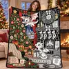 Manta de Franela Polar con Tema Navideño Impresión Digital Suministro Exclusivo Transfronterizo Dropshipping Cubierta de Sofá Manta Siesta de Oficina