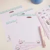 Set de Papel de Carta Creativo y Lindo, Papel de Carta de Bendición Manuscrita Artístico y Sencillo, Set de Papel de Carta con Ilustraciones Divertidas