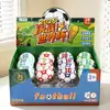 Serie de Equipos de la Copa del Mundo Pelota Elástica Mini Ranurada 6.0cm Patrón de Equipo de Dibujos Animados Resistente al Desgaste Alta Elasticidad Pelota Saltarina