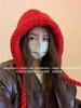 Coreano Ins Handmade Crochet Balaclava Chapéu Outono e Inverno Quente Engrossado Proteção Da Orelha De Malha De Lã Chapéu Para Crianças