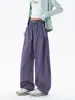 Pantalones casuales estilo Jack americano, pantalones de trabajo tipo paracaídas plisados de alta calle, unisex, corte holgado, para primavera y otoño, pantalones deportivos largos