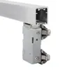 Accesorios de Ferretería para Puertas Plegables Sin Riel Inferior, Puerta de Armario, Vestidor, Riel Plegable Anti-Caída de Tres Puertas, Juego Completo de Rieles Deslizantes Colgantes
