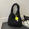 Bolsa de Mão Flor de Bolha 2026 Novo Estilo de Verão Bolsa de Ombro Único para Trabalho Bolsa de Almoço Bolsa Tote de Grande Capacidade para Sob o Braço