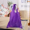 Em estoque bolsa de celular de poliéster cor sólida sacola de compras dobrável para supermercado bolsa dobrável portátil ecológica sacola de presente publicitário