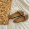 Zapatos de Mujer con Aumento Oculto de Altura, Boca Baja, Estilo Coreano, Zapatos de Salón Plateados de Nicho, Zapatos de Dedos Divididos, Zapatos Slip-On de Suela Blanda para Primavera y Verano, Zapatos de Pezuña de Cerdo