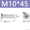Tornillos de Cabeza Avellanada de Cruz Acero al Carbono Galvanizado Tornillos de Cabeza Plana M3M4M5M6 Fijaciones Multiespecificación Venta al por mayor en stock