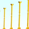 Coluna de Suporte Espiral Feita de Aço Q345, Totalmente Galvanizada, com uma Ampla Faixa de Ajuste para Acomodar Diferentes Alturas de Piso, Ajuste Manual Rápido