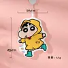 Toalla de Mano Auténtica de Crayon Shin-Chan, Felpa de Coral, Más Absorbente que el Algodón Puro, Toalla Cuadrada Linda de Dibujos Animados para Niños