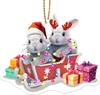 Colgantes Navideños para Coche Colgantes para Árbol de Navidad Decoraciones Navideñas para el Hogar Coche