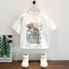 7985 Camiseta de Manga Corta con Dibujos Animados de Dinosaurios para Niños Nuevo Estilo 2026 Tops de Media Manga para Niños Ropa de Verano para Niños Ropa para Niños