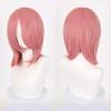 Peluca Universal de 40 cm para Cuero Cabelludo, Pieza de Cabello Superior, Peinado de Cabello Falso con Flequillo Largo, Base de Cabello Universal de 40 cm con Red de Rosa