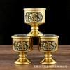Latón para copa de vino Guan Gong para vidrio Copa de agua para el Salón de Buda para juego de Buda para taza de té Copa de agua para suministros de adoración Venta al por mayor de fábrica