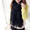 Bufanda de cuadros para hombre y mujer, chal para parejas, versión coreana de otoño e invierno, venta al por mayor de fábrica, cachemir sintético, suave, ceroso, cómodo, colores completos