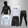 Traje esportivo transfronteiriço masculino para fitness, calça legging de secagem rápida, seda gelada, equipamento de corrida, traje para corrida matinal, traje de treino para basquete, atletismo