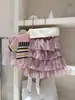 Hua Yu Xun Ropa Infantil Falda para Niñas 2026 Otoño Estilo Coreano Malla Multicapa Falda Pastel Vestido de Princesa para Niñas