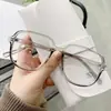 Nuevas Gafas Graduadas Mate Estilo Ins Anti Luz Azul Ultraligeras Monturas de Gafas Coreanas sin Graduar para Mujer B