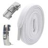 Hebilla de Cordón Elástico Perezoso de 8 mm Sin Atar Cordón de Zapato Elástico de 8 mm de Ancho para Hombres y Niños Sujetador Sin Atar