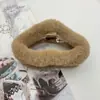 Grampo de Garra de Pelúcia de Pelo de Coelho para Outono e Inverno para Mulheres com Cabelo Grosso, Presilha de Tubarão Grande para Penteados, Acessório de Cabelo Pinça de Cabelo Melard Oversized