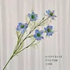Flores Artificiales Estilo Óleo 5 Cabezas de Hierba Negra Ramas Largas Flor Falsa Arte Hogar Decoración Suave Ventana Decoración de Paisajismo Accesorios de Fotografía