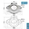 Assento de fixação do eixo óptico suporte de suporte de rolamento de suporte horizontal de diamante SHF8 10 12 16 20 25 30 40 50