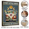 Cuadro colgante minimalista moderno de Amazon para dormitorio, póster retro hippie para oficina, arte floral, pintura decorativa para sala de estar