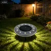 Amazon Cross-Border Novo Modelo LED Exterior Impermeável Solar Luzes de Chão Luzes Solares para Gramado Luzes Decorativas de Jardim