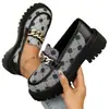 Zapatos de Vestir Estilo Británico de Talla Grande para Primavera, Invierno y Otoño, Nuevos Estilos, Tacones Gruesos de Moda, Zapatos Pequeños de Cuero Retro de Moda