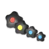 Fábrica Xinhua Ze mango de plástico de cinco estrellas personalizado mango de nailon flor de ciruelo con agujero pasante rueda de mano resistente al desgaste y a la temperatura Perilla