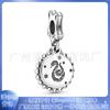 Panjiora 925 Cobre Blanco Plateado Serie Animales Etiqueta Colgante Búho Colgante de Cuerda DIY Panjia Cuentas
