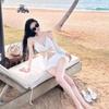2026 Biquíni Sexy Resort de Praia Fonte Termal Coreano Sexy Conjunto de Três Peças Moda Tendência Celebridade da Internet Roupa de Banho