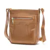 Bolso de Hombro para Mujer de Piel de Vaca de Primera Capa Más Vendido, Bolso de Viaje de Moda de Gran Capacidad para Mujer de Comercio Exterior, Bolso Cruzado de Cuero Genuino de Alta Gama