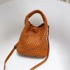 2026 Nueva Bolso Tote Tejido de Cuero Suave de Moda Coreana de Gran Capacidad con Neceser a Juego, Bolso de Hombro, Bolso de Axila, Bolso Cruzado